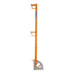 Garde-corps ajustable pour toitures avec traverses d’acier. Compatible pente. Conforme CNESST, OSHA, CAN/CSA. Installation avec vis d’ancrage.