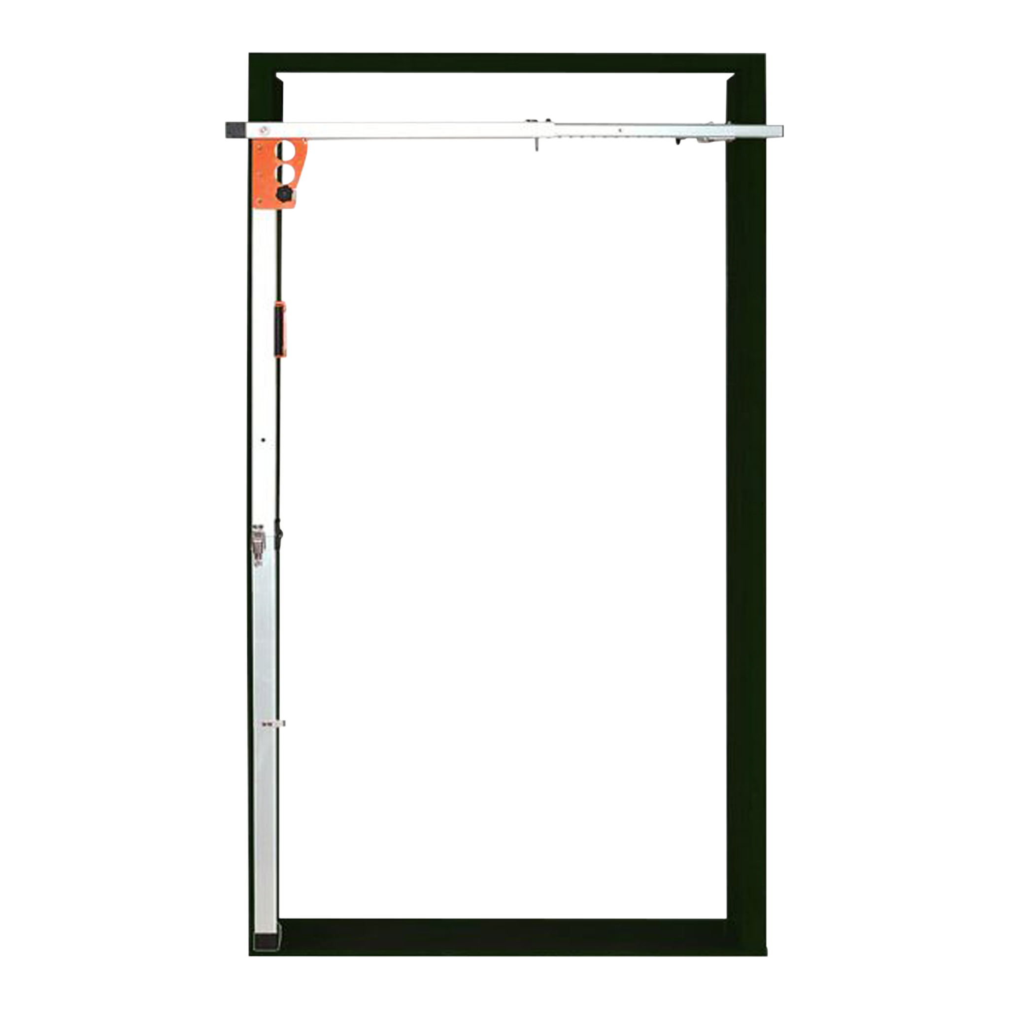 Point d’ancrage pour protection contre les chutes en cage d’ascenseur. Léger, sécuritaire, aucun assemblage. Conforme CNESST, CAN/CSA et OSHA.